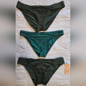 Kona Sol Green Bikini Bottoms Set